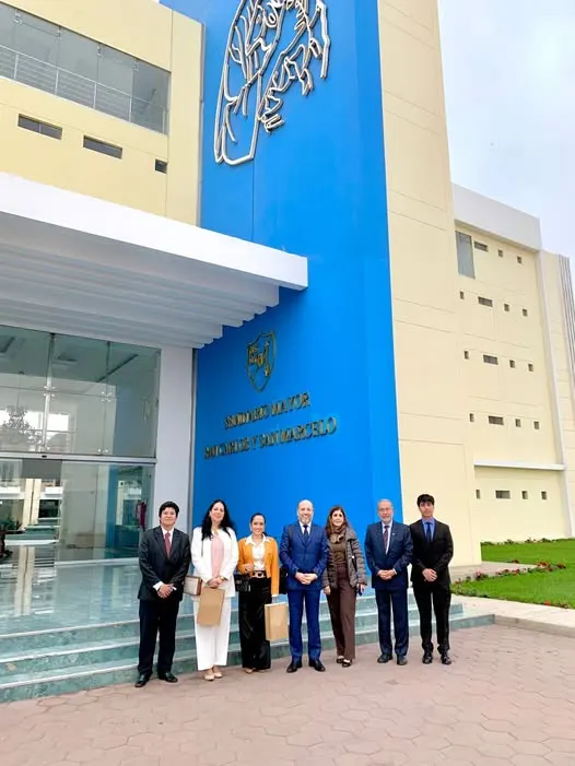 Maestro Iván Torres La Torre y el equipo del IPADEP visitando el Seminario Mayor y casa de Espiritualidad San Carlos Y San Marcelo - Arquidiócesis Metropolitana de Trujillo