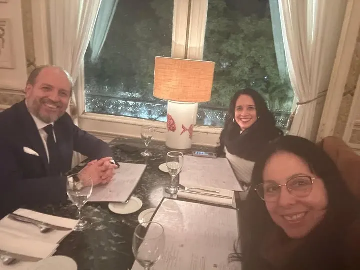 Celebrando el exitoso cierre del Congreso Internacional, en el elegantísimo restaurant La Croque Madame del Palacio Paz - Buenos Aires.