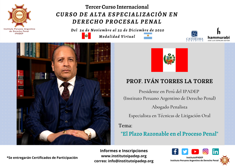 Afiche del profesor Iván Torres La Torre