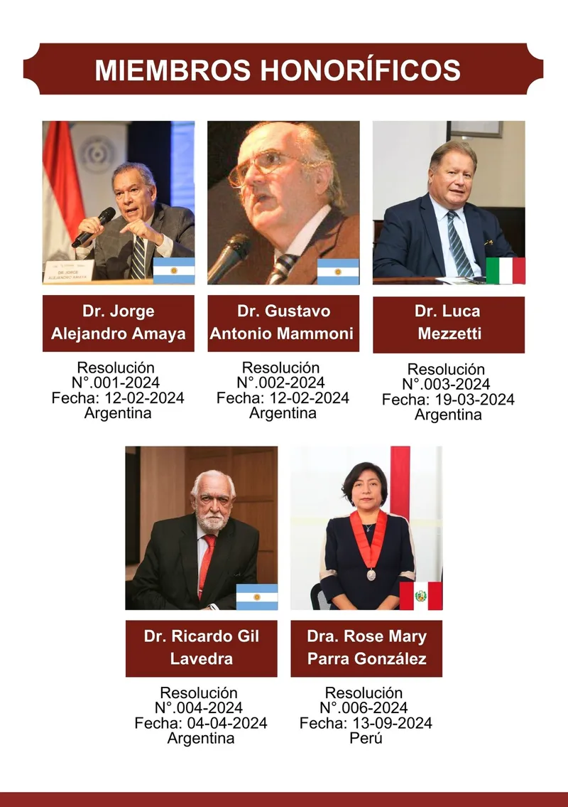 Página 4: Miembros honoríficos